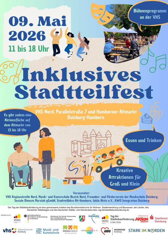 Inklusives Stadtteilfest Plakat Inklusives Stadtteilfest Plakat